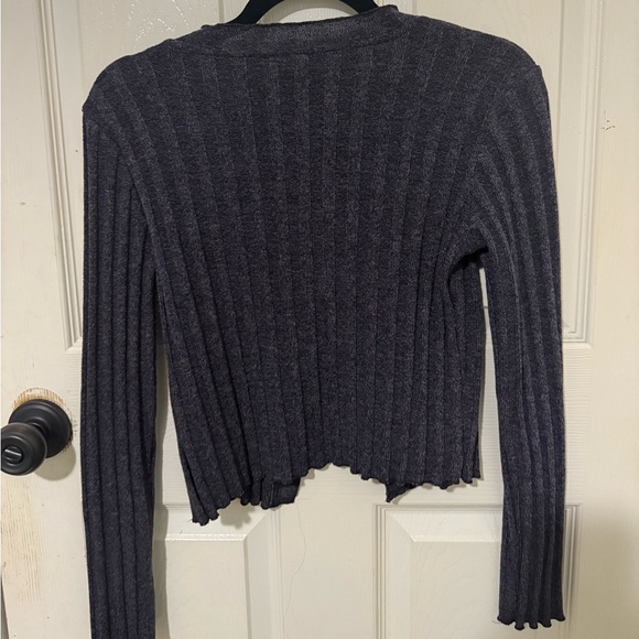 Zara Ribbed Cropped Cardigan | NWT | Size M - Picture 8 of 9